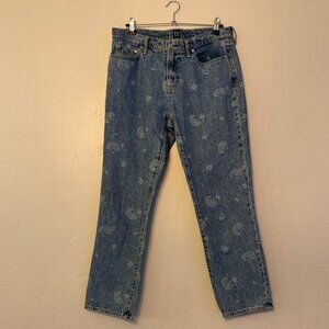 GAP Vintage Paisley Best Girlfriend Jeans Size 28